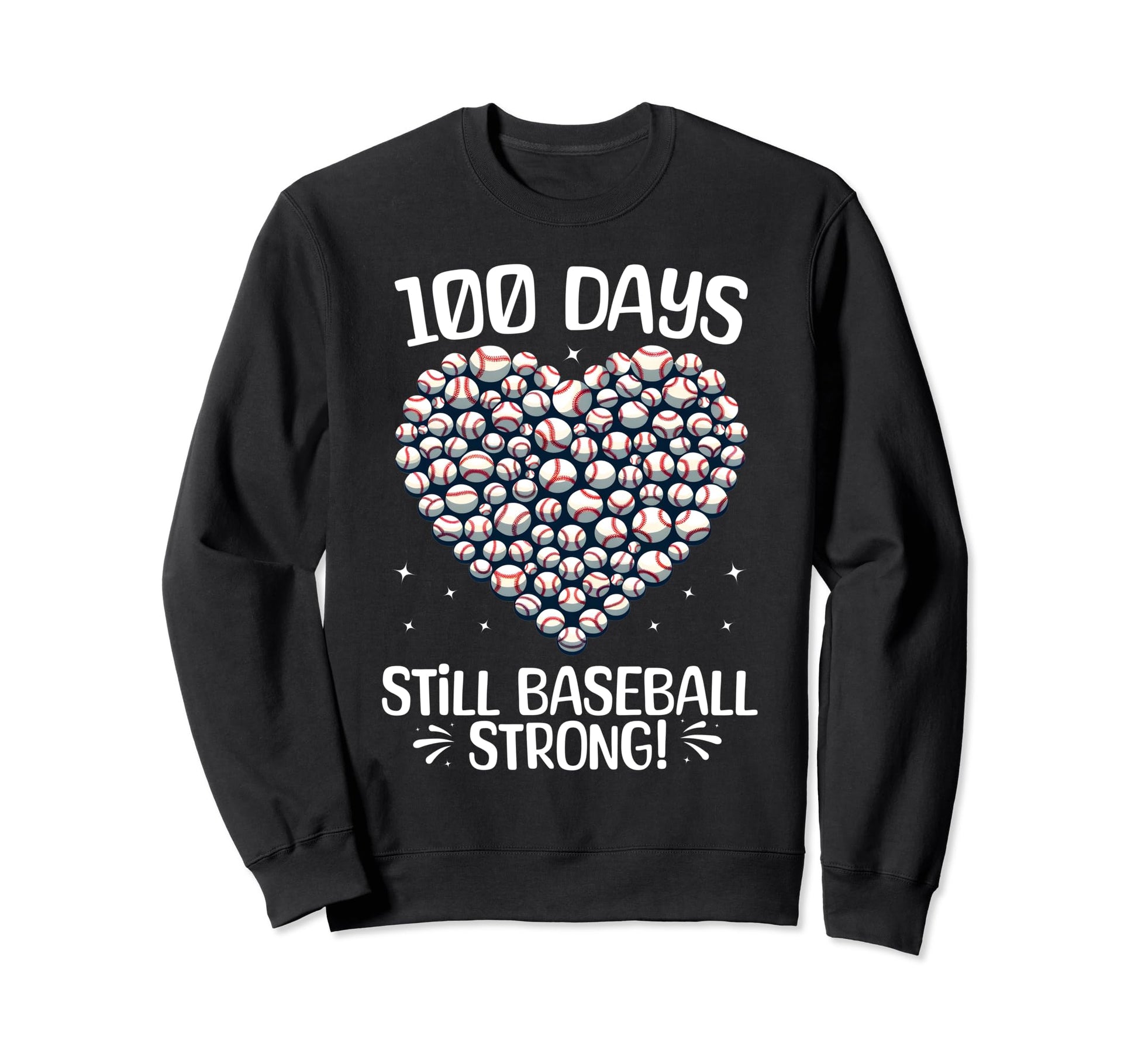 100 Days School Baseball Sweatshirt - Casual Everyday Wear for Adults - T-Shirt, Sweatshirt, Hoodie