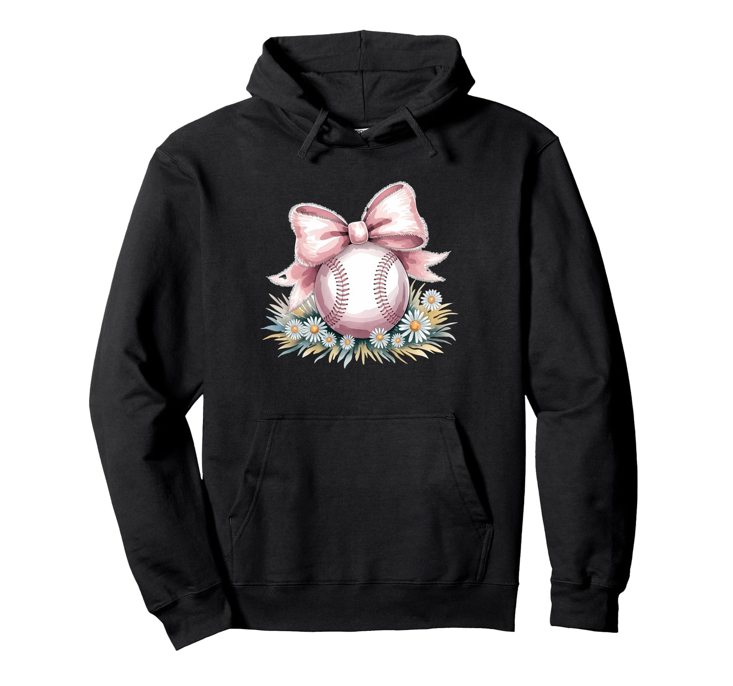 Baseball Coquette Bow Baseball Player Hoodie - Novelty Apparel Men Women - T-Shirt, Sweatshirt, Hoodie