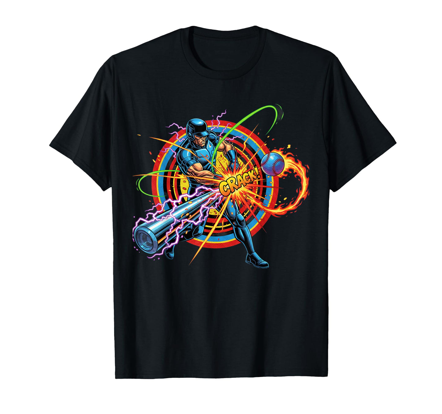 Comic Baseball Power Swing T-Shirt - Minimalist Print for Adults - T-Shirt, Sweatshirt, Hoodie