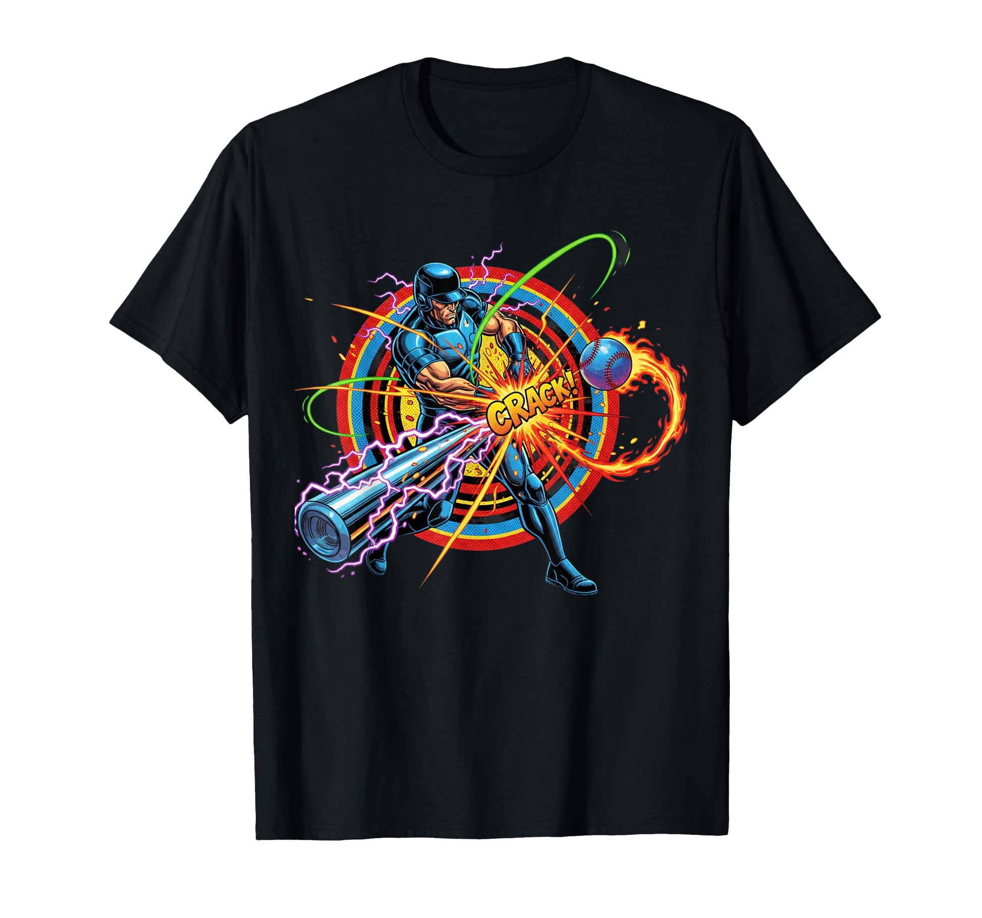 Comic Baseball Power Swing T-Shirt - Minimalist Print for Adults - T-Shirt, Sweatshirt, Hoodie
