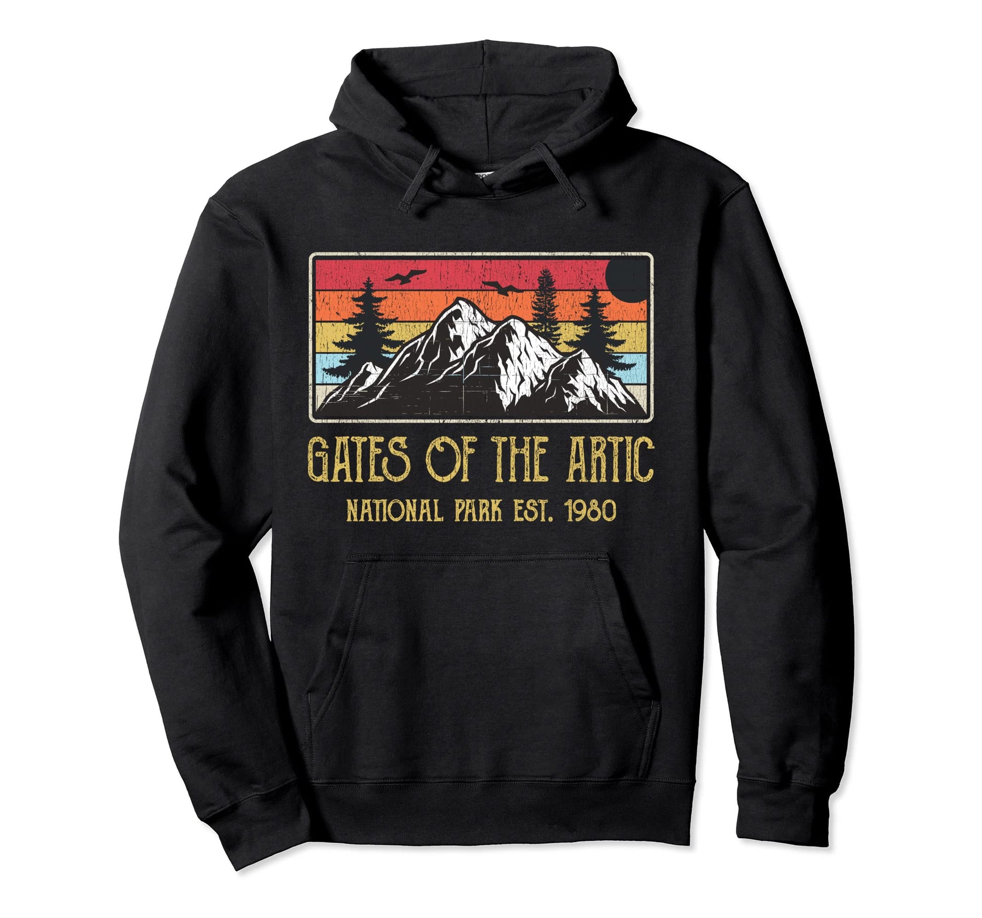 Gates Artic National Park Mountains Hoodie - Streetwear Style for Adults - T-Shirt, Sweatshirt, Hoodie