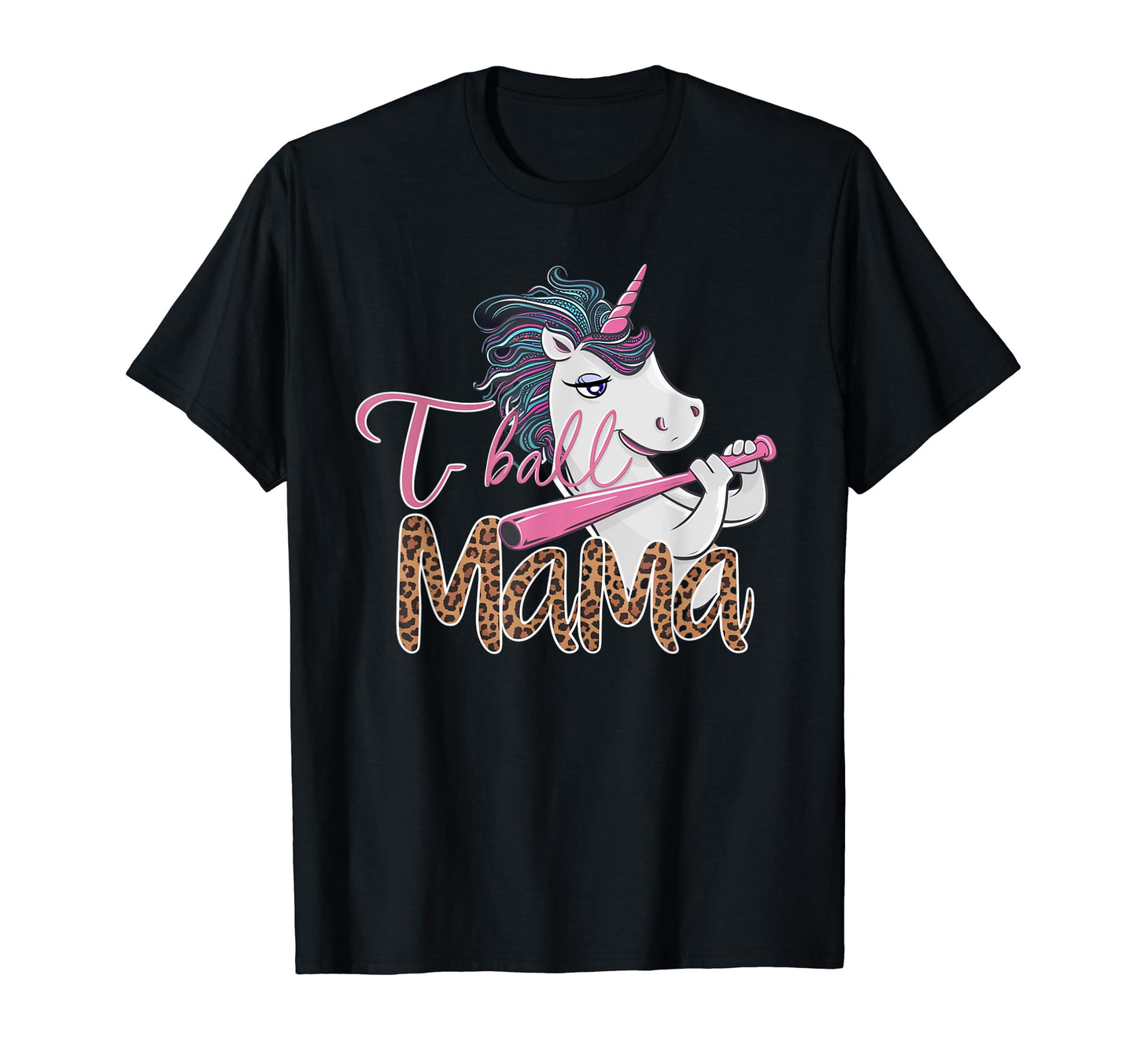 Teeball Mom Leopard T Ball Mom Mothers T-Shirt - Unique Graphic Men Women - T-Shirt, Sweatshirt, Hoodie