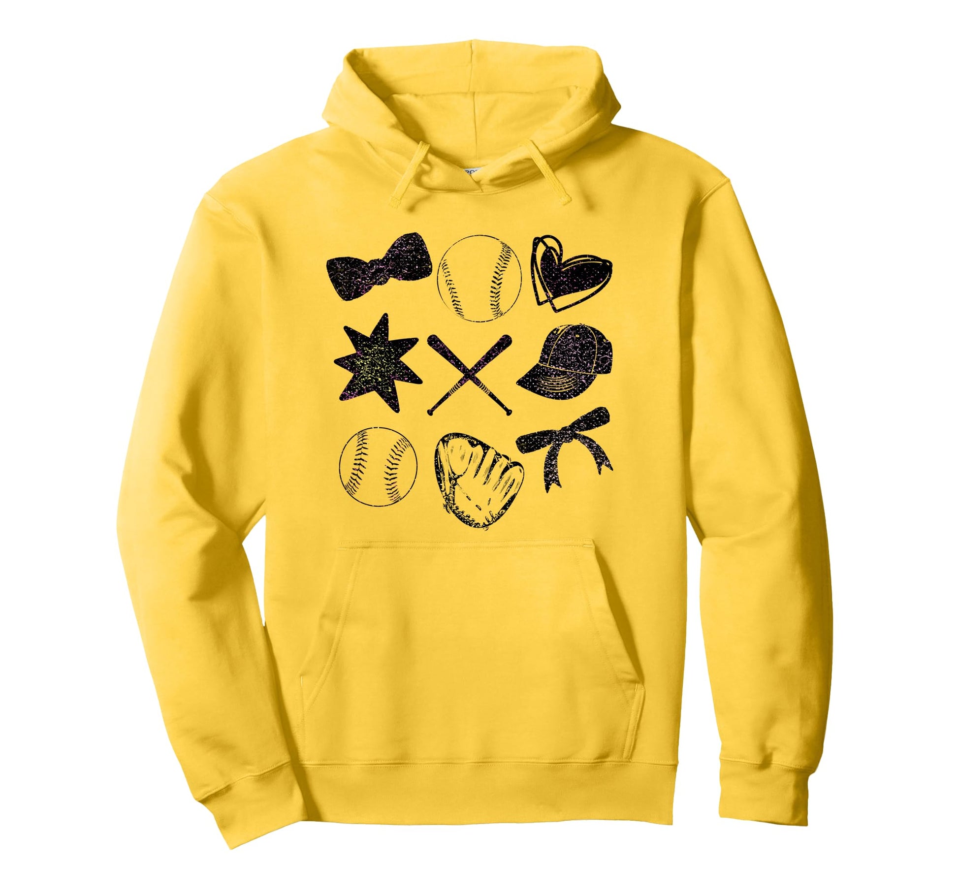 Softball Coquette Bow Softball Mom Mothers Hoodie - Graphic Print Unisex - T-Shirt, Sweatshirt, Hoodie