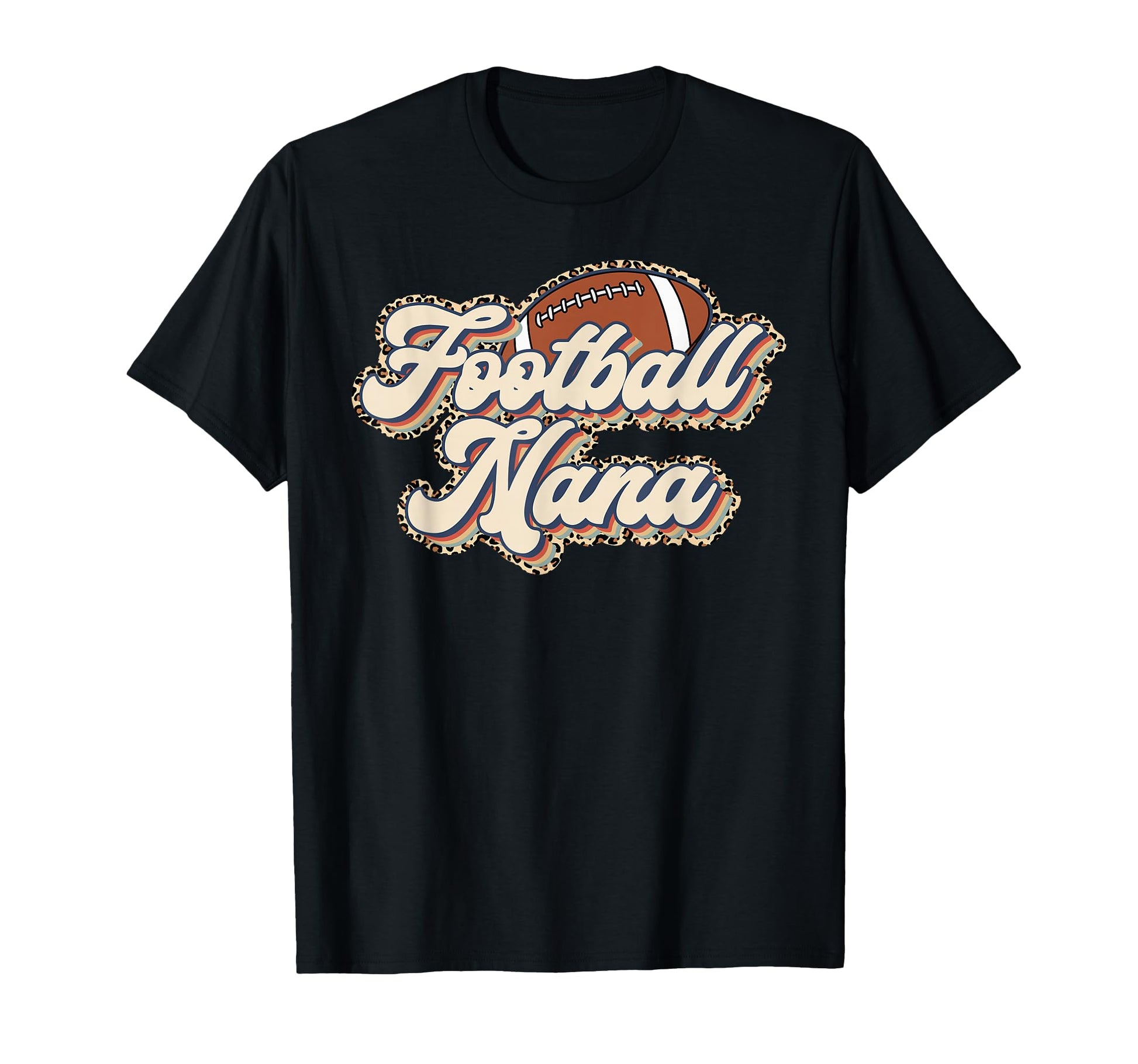 Leopard Football Nana Football Season T-Shirt - Minimalist Print Unisex - T-Shirt, Sweatshirt, Hoodie