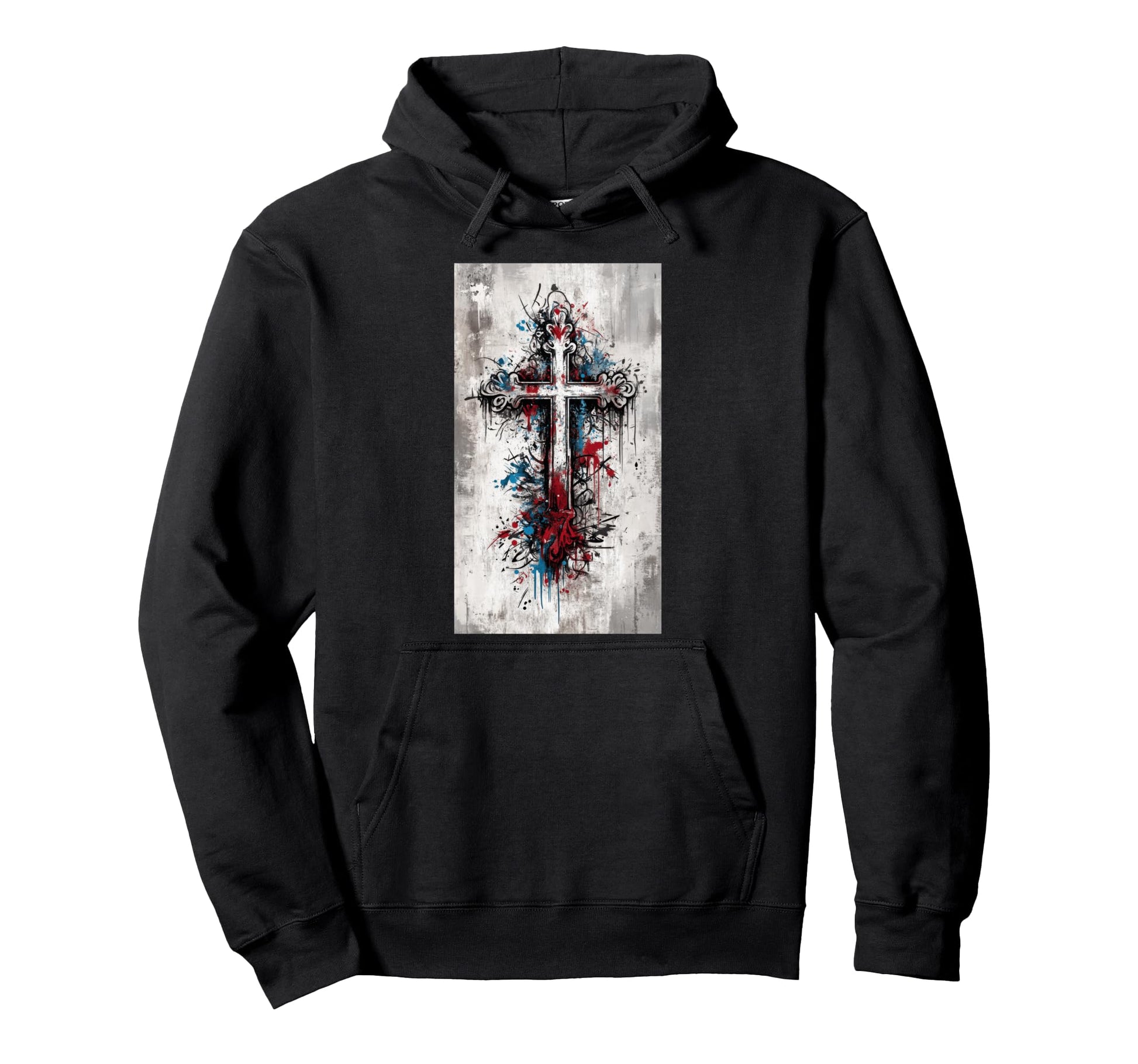 Gothic Cross Grunge Aesthetic Y2K Hoodie - Aesthetic Graphic Men Women - T-Shirt, Sweatshirt, Hoodie
