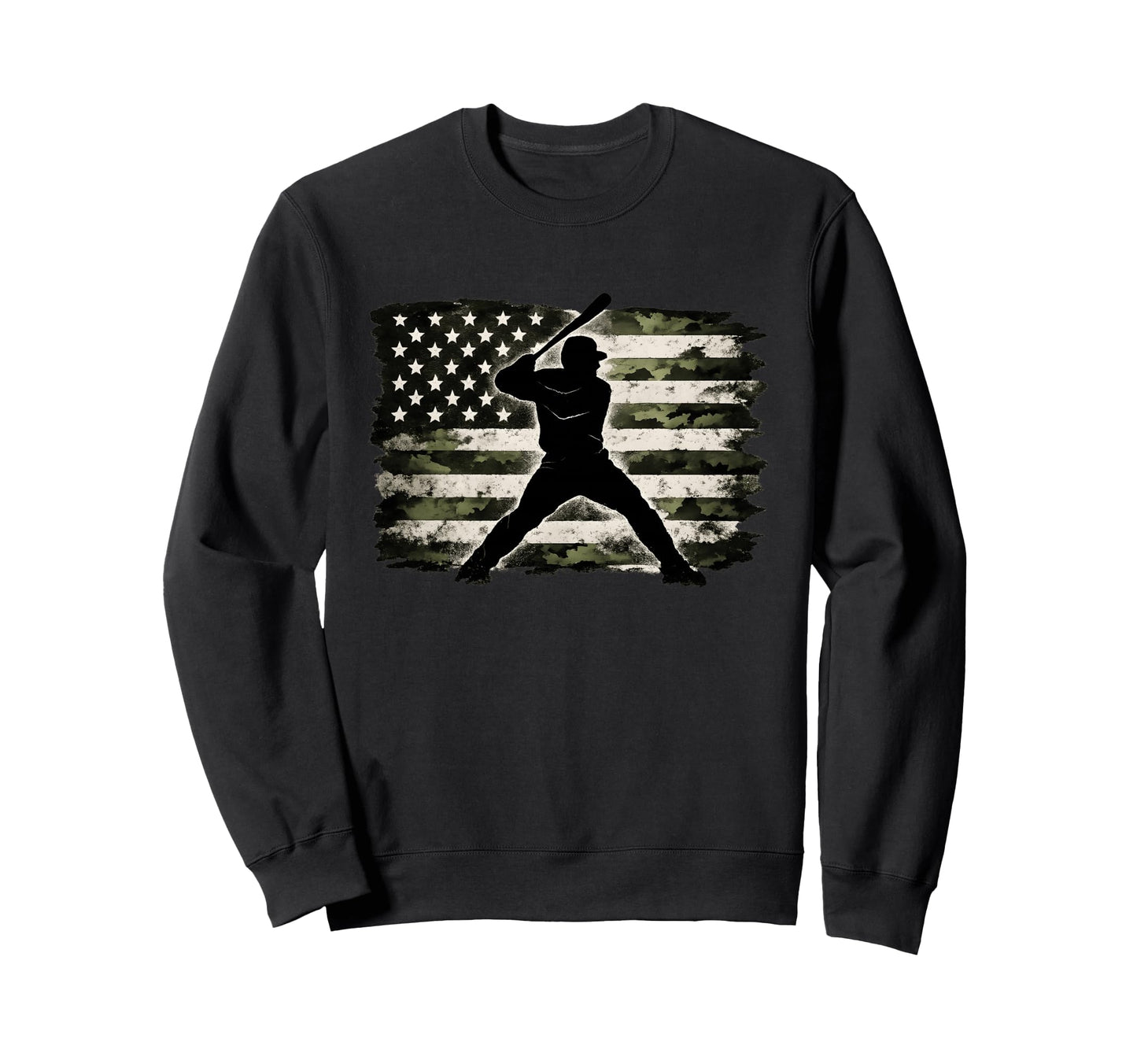 Baseball Drip Ice Cream Patriotic Sweatshirt - Graphic Print for Adults - T-Shirt, Sweatshirt, Hoodie