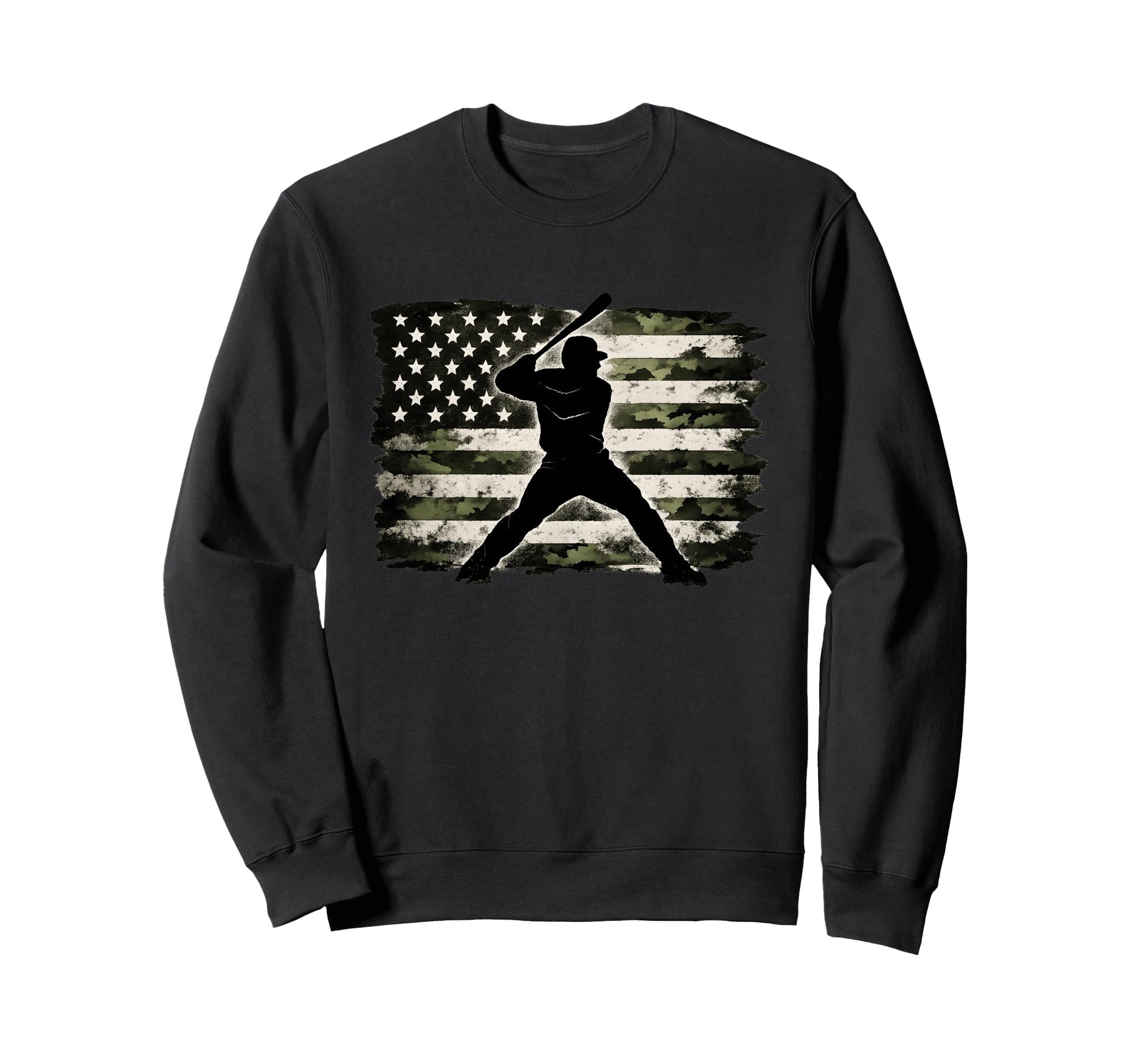 Baseball Drip Ice Cream Patriotic Sweatshirt - Graphic Print for Adults - T-Shirt, Sweatshirt, Hoodie