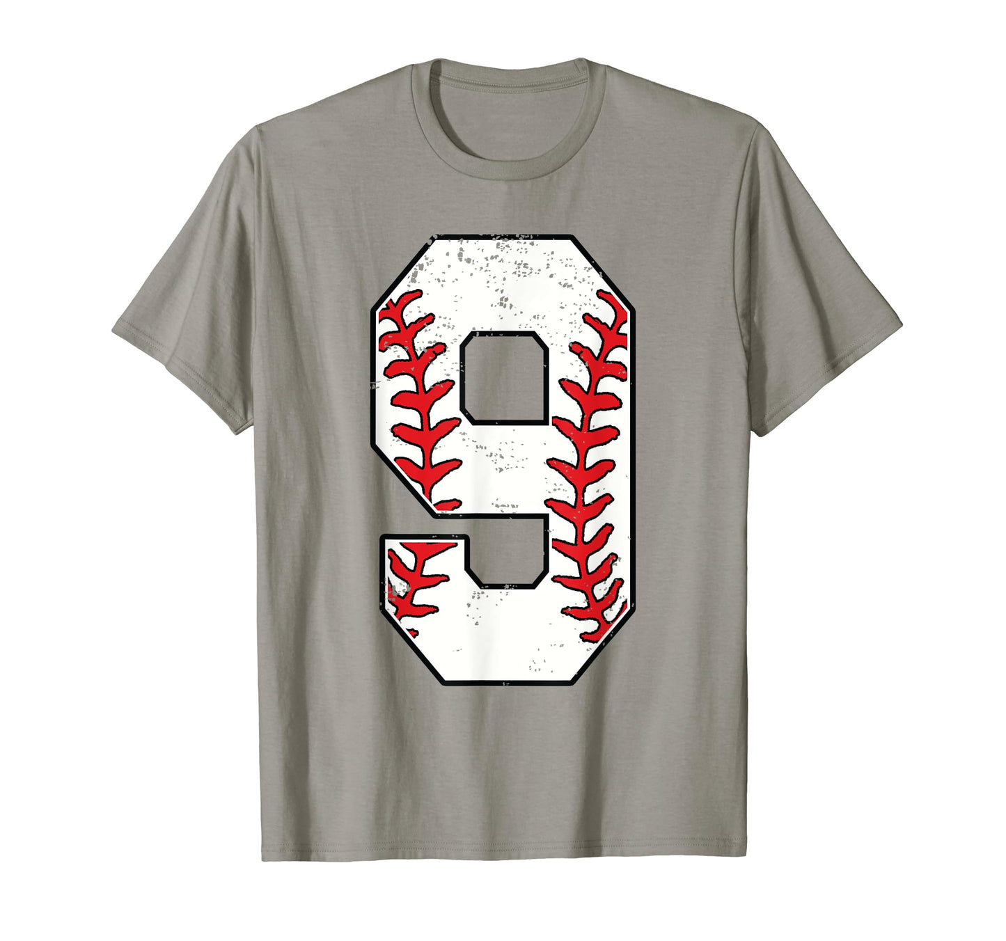 Number 9 Baseball 9 Jersey Number T-Shirt - Custom Art Print for Adults - T-Shirt, Sweatshirt, Hoodie