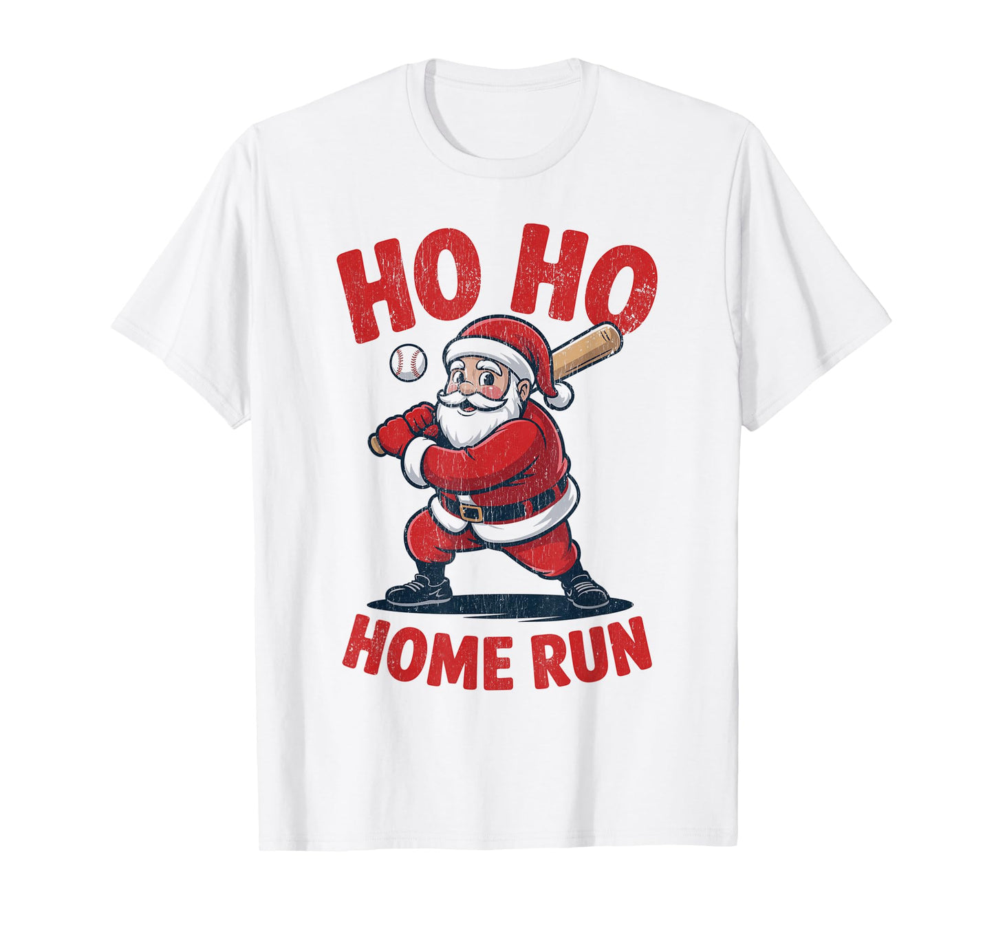 Ho Ho Home Run Funny Baseball Lover T-Shirt - Trendy Graphic Men Women - T-Shirt, Sweatshirt, Hoodie