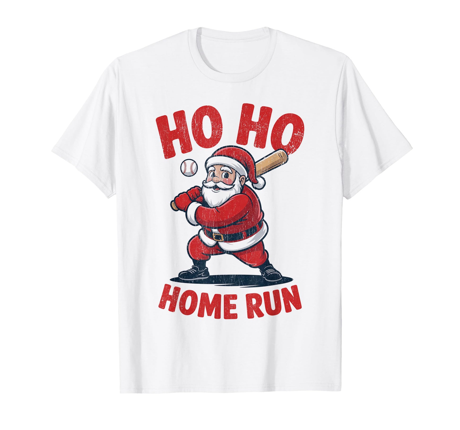 Ho Ho Home Run Funny Baseball Lover T-Shirt - Trendy Graphic Men Women - T-Shirt, Sweatshirt, Hoodie