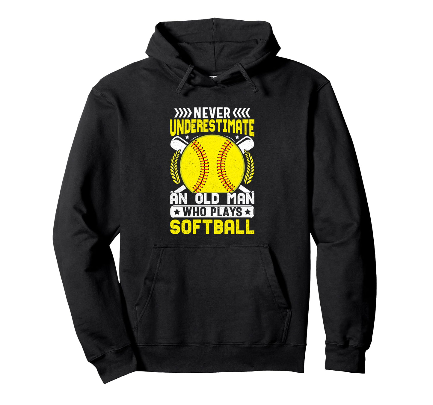 Never Underestimate Power Softball Player Hoodie - Aesthetic Graphic Unisex - T-Shirt, Sweatshirt, Hoodie