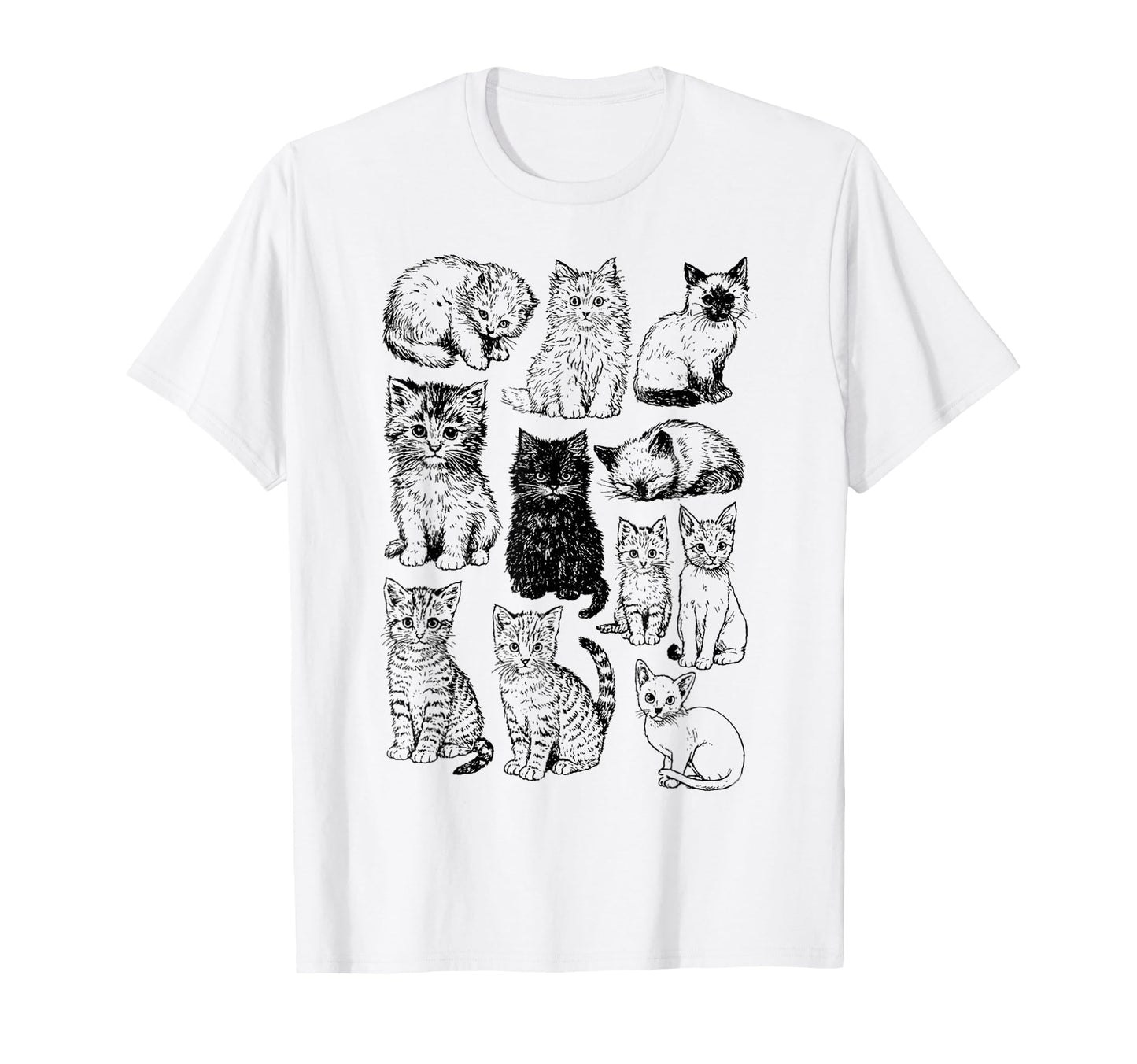 90S Tattoo Cat Kitten Y2K Aesthetic Cat T-Shirt - Trendy Graphic Unisex - T-Shirt, Sweatshirt, Hoodie