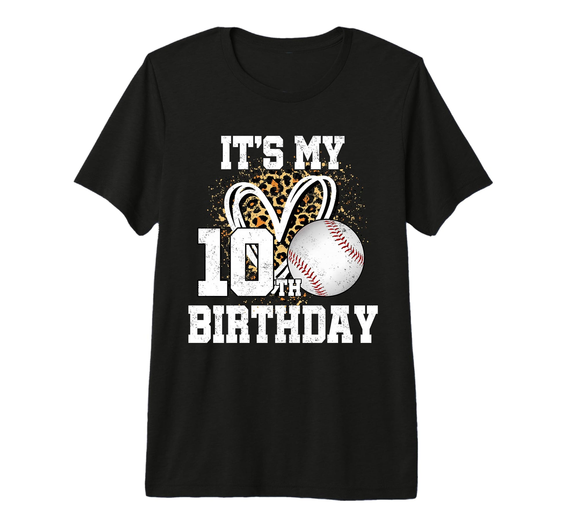 Its My 10Th Birthday Baseball 10 Year T-Shirt - Minimalist Print Unisex - T-Shirt, Sweatshirt, Hoodie