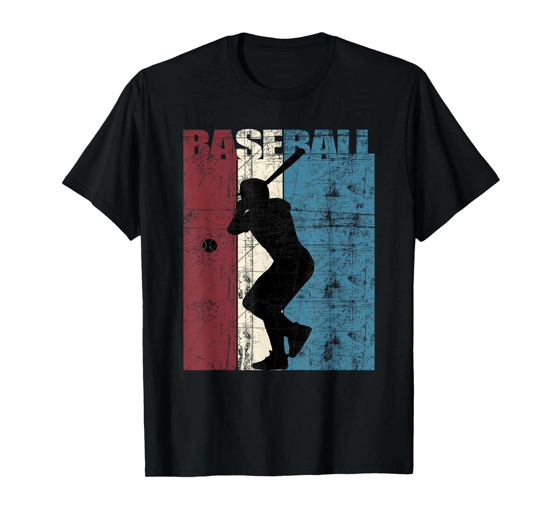 Baseball Baseball Player Distressed T-Shirt - Casual Everyday Wear Unisex - T-Shirt, Sweatshirt, Hoodie