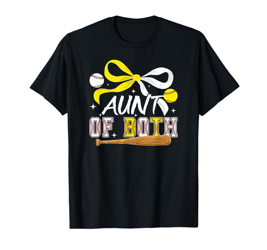 Aunt Both Coquette Baseball T-Shirt - Fun Novelty Design for Adults - T-Shirt, Sweatshirt, Hoodie