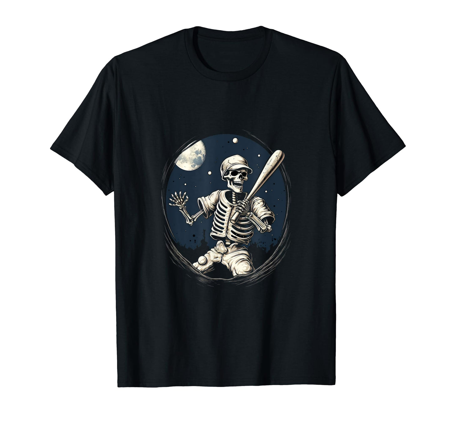 Skeleton Playing Baseball T-Shirt - Casual Everyday Wear for Adults - T-Shirt, Sweatshirt, Hoodie