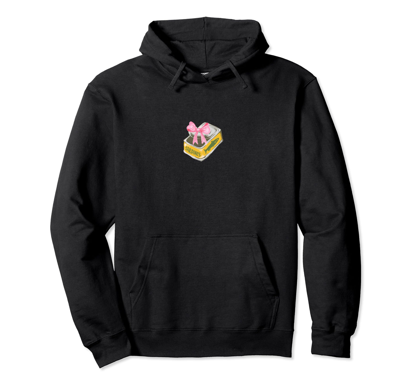 Tinned Fish Coquette Bow Tinned Hoodie - Novelty Apparel Men Women - T-Shirt, Sweatshirt, Hoodie