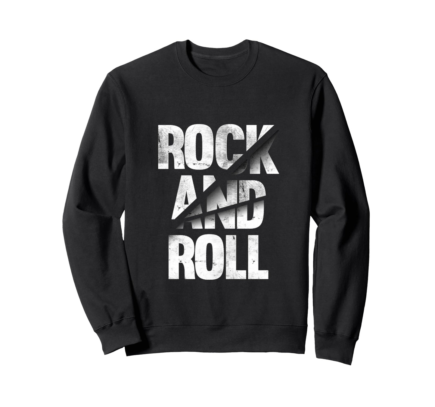 Rock Roll Black Music Rock N Roll Sweatshirt - Minimalist Print Men Women - T-Shirt, Sweatshirt, Hoodie