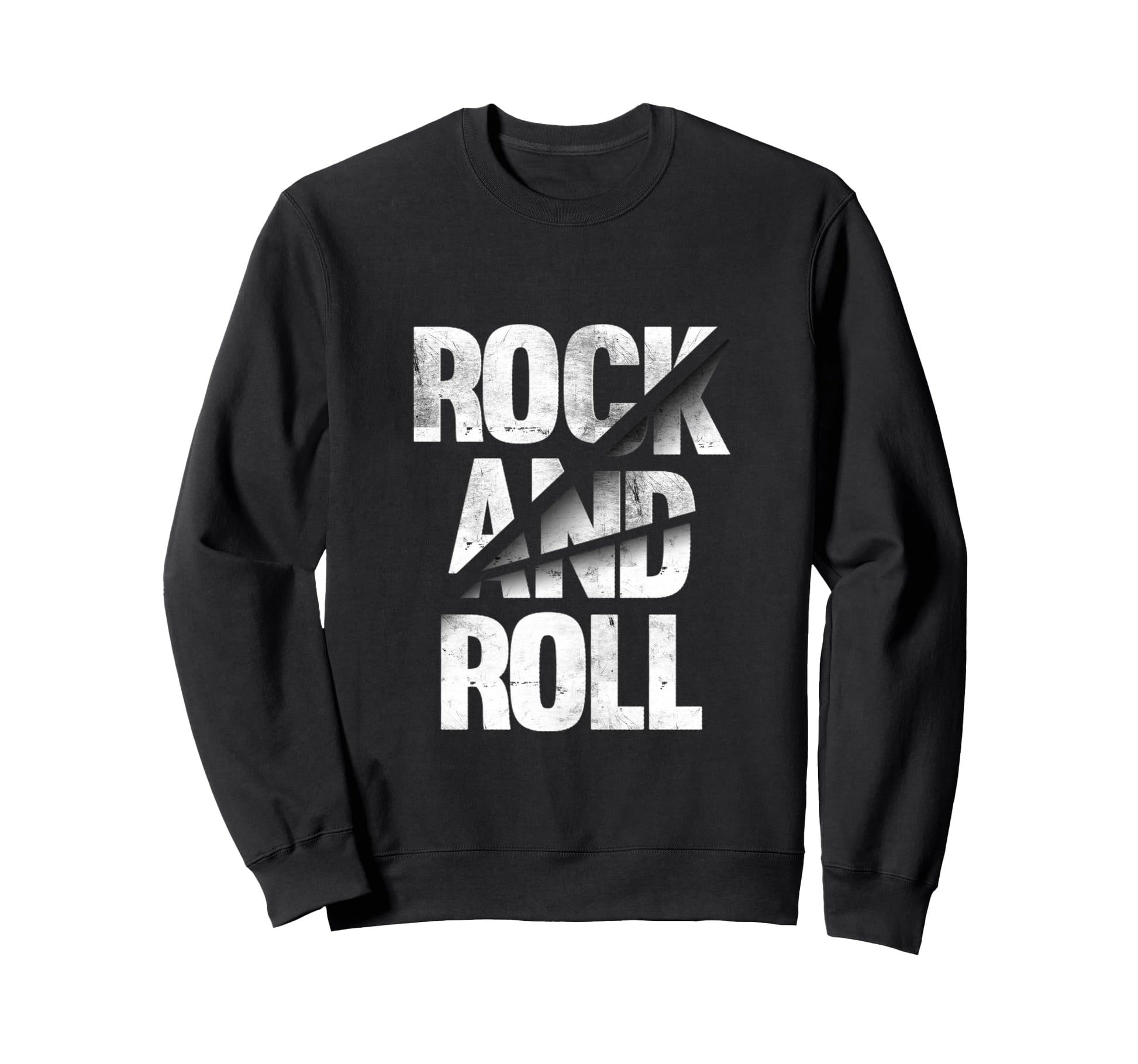 Rock Roll Black Music Rock N Roll Sweatshirt - Minimalist Print Men Women - T-Shirt, Sweatshirt, Hoodie