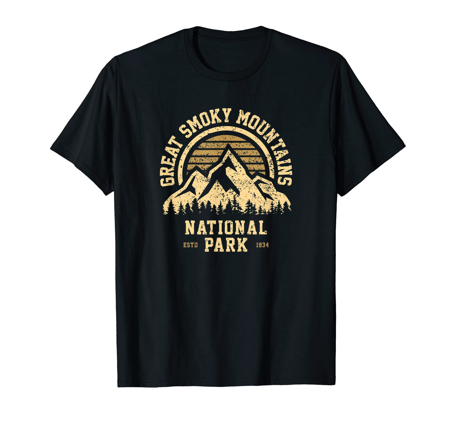 Great Smokey Mountains National Park T-Shirt - Minimalist Print Men Women - T-Shirt, Sweatshirt, Hoodie