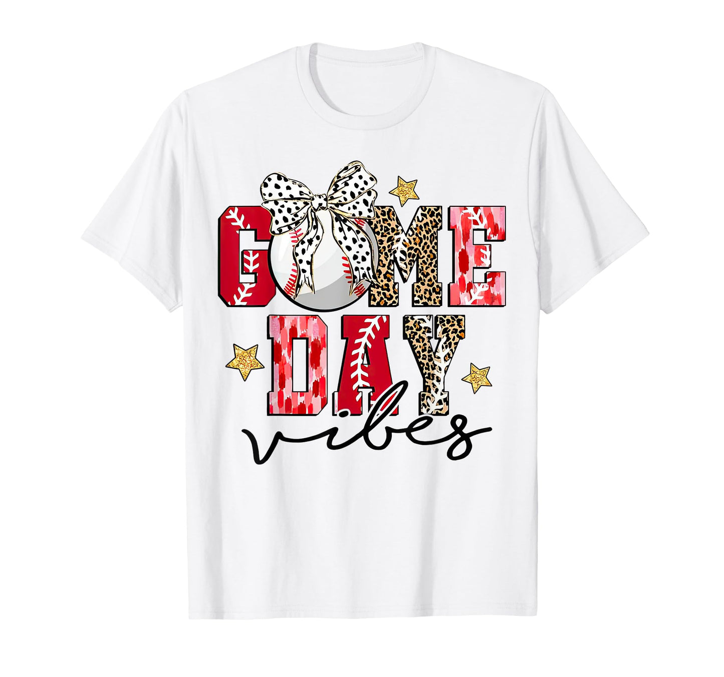Game Day Baseball Coquette Leopard T-Shirt - Streetwear Style for Adults - T-Shirt, Sweatshirt, Hoodie