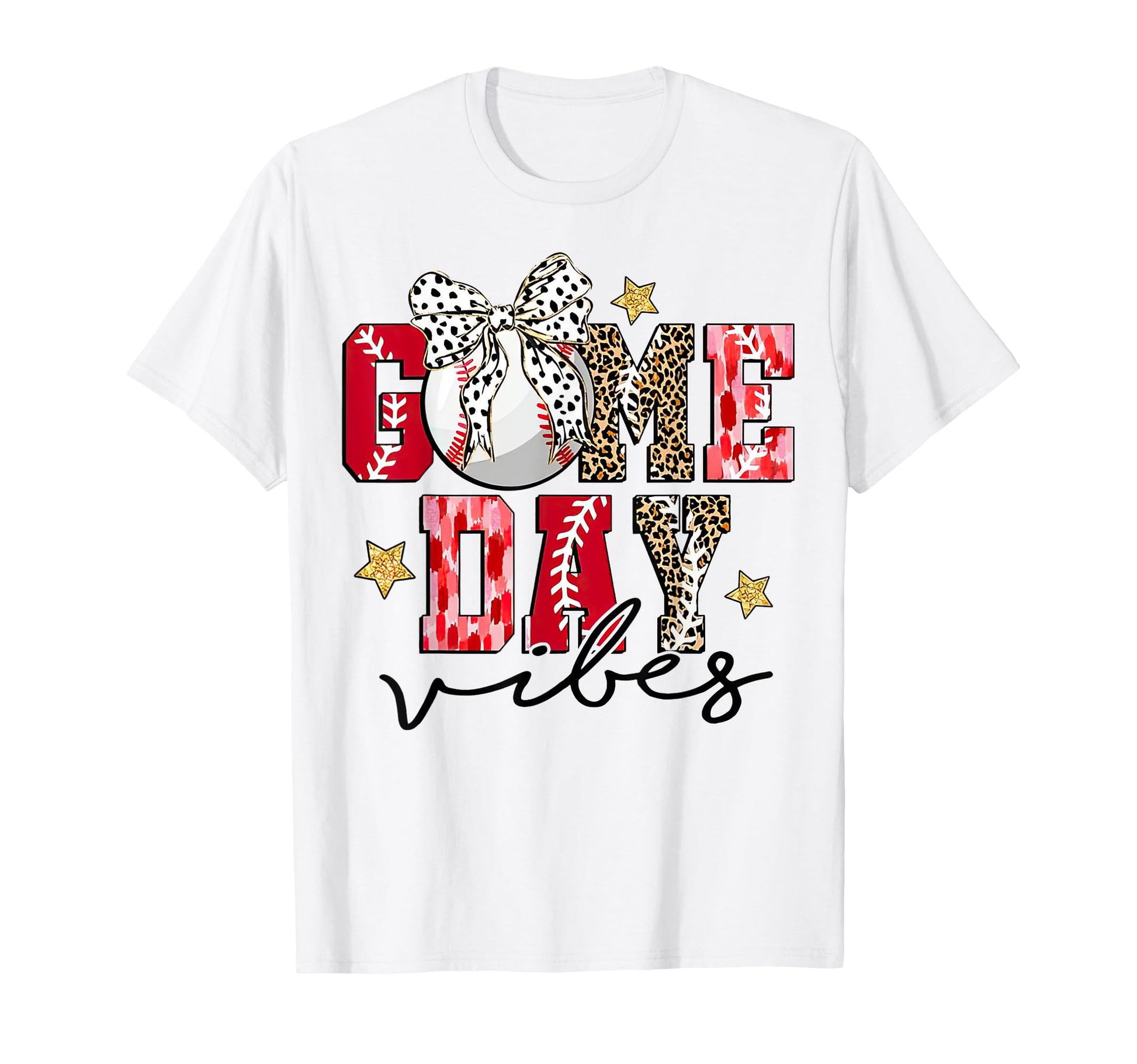 Game Day Baseball Coquette Leopard T-Shirt - Streetwear Style for Adults - T-Shirt, Sweatshirt, Hoodie