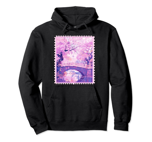 Anime Japanese Bridge Y2K Aesthetic Hoodie - Streetwear Style Unisex - T-Shirt, Sweatshirt, Hoodie