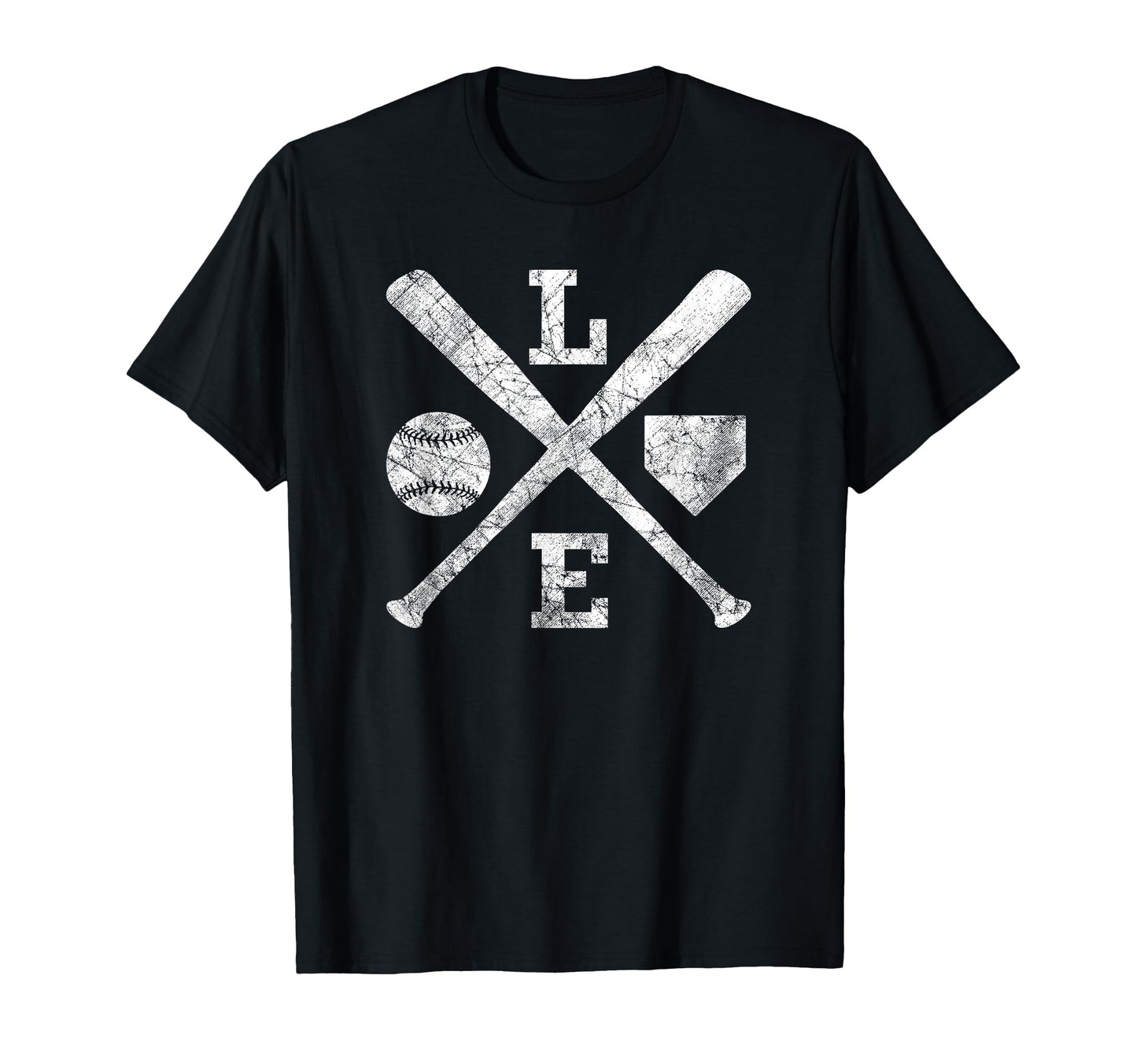 Baseball Softball Love Home Plate Baseball T-Shirt - Unique Graphic Unisex - T-Shirt, Sweatshirt, Hoodie