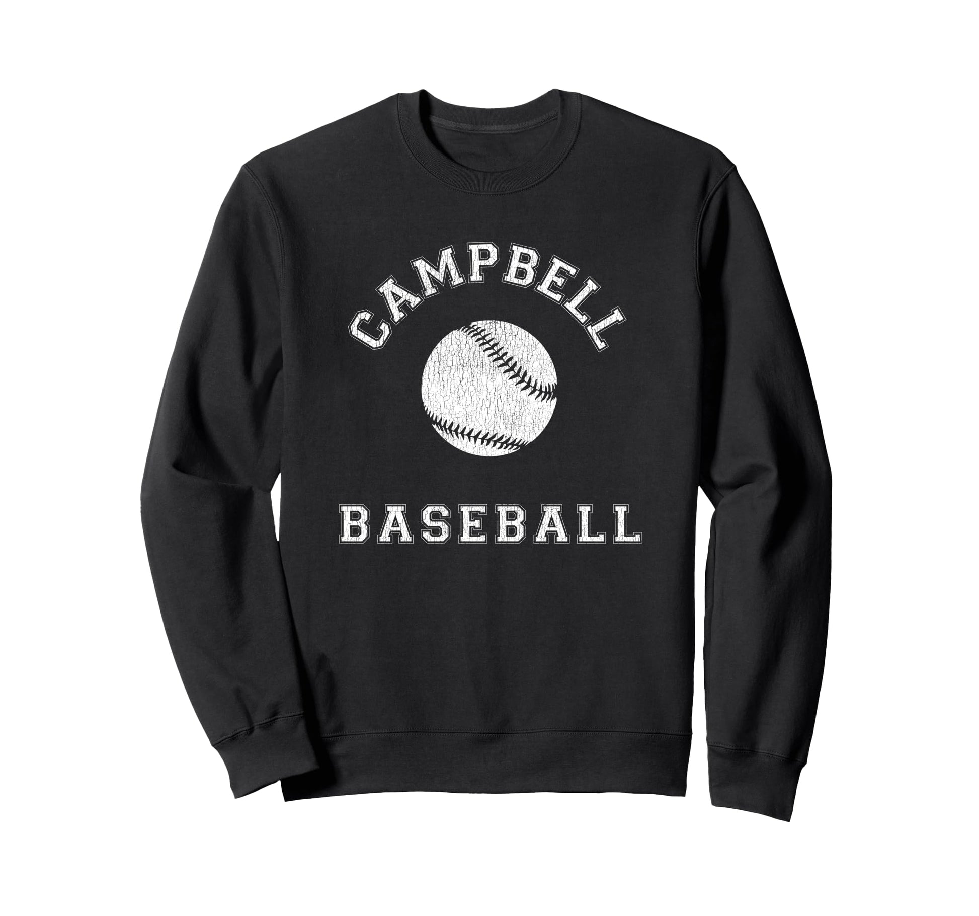 Campbell Baseball Distressed Sweatshirt - Custom Art Print Unisex - T-Shirt, Sweatshirt, Hoodie