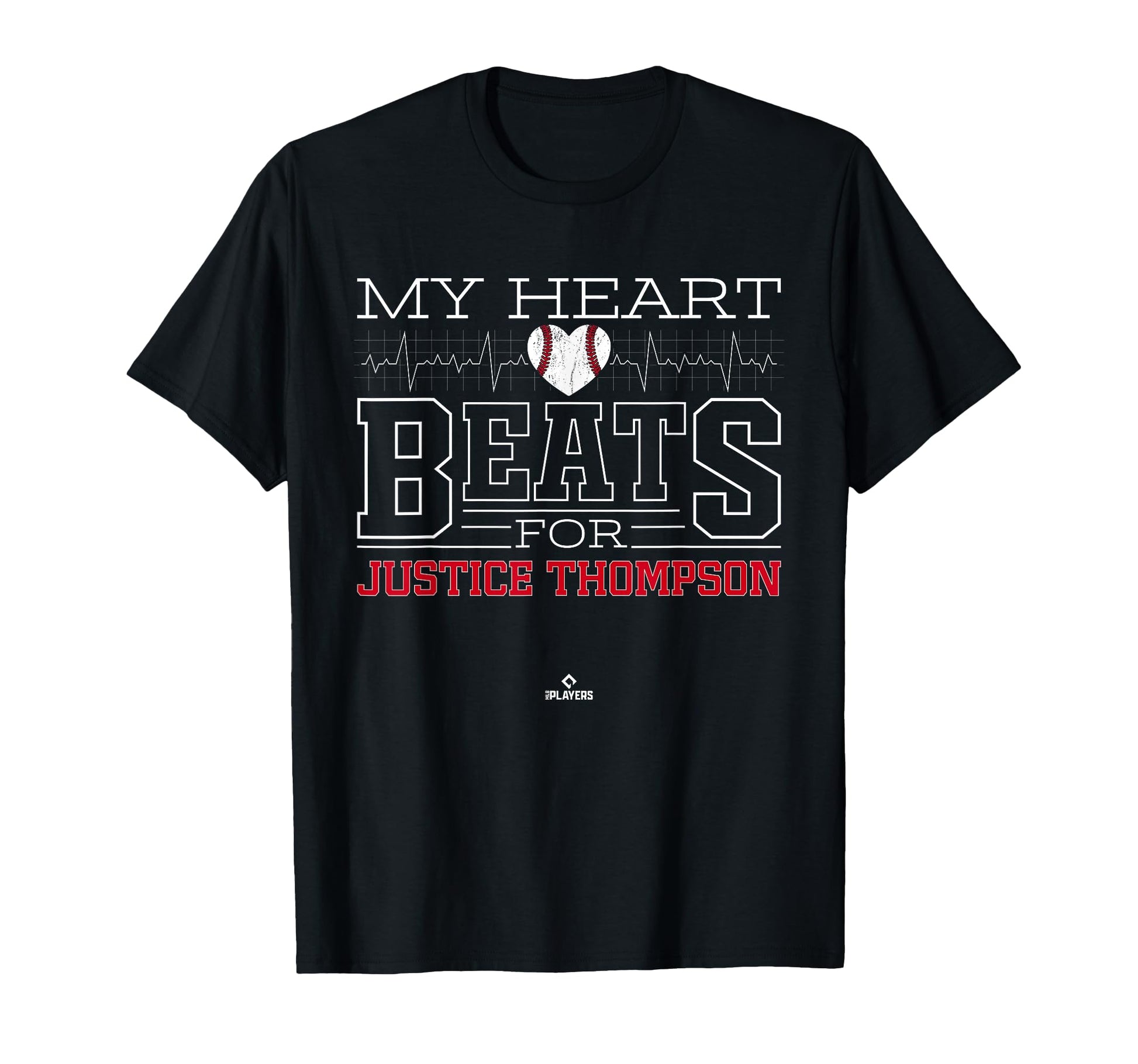 My Heart Beats Justice Thompson T-Shirt - Aesthetic Graphic for Adults - T-Shirt, Sweatshirt, Hoodie