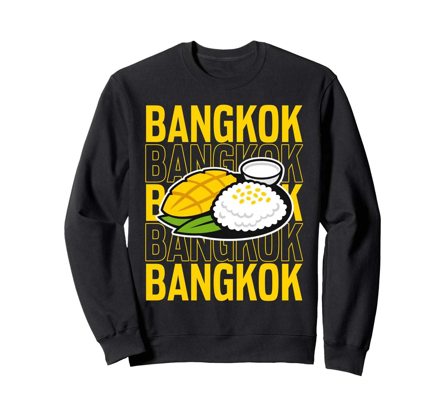 Bangkok Mango Sticky Rice Repeat Sweatshirt - Custom Art Print for Adults - T-Shirt, Sweatshirt, Hoodie