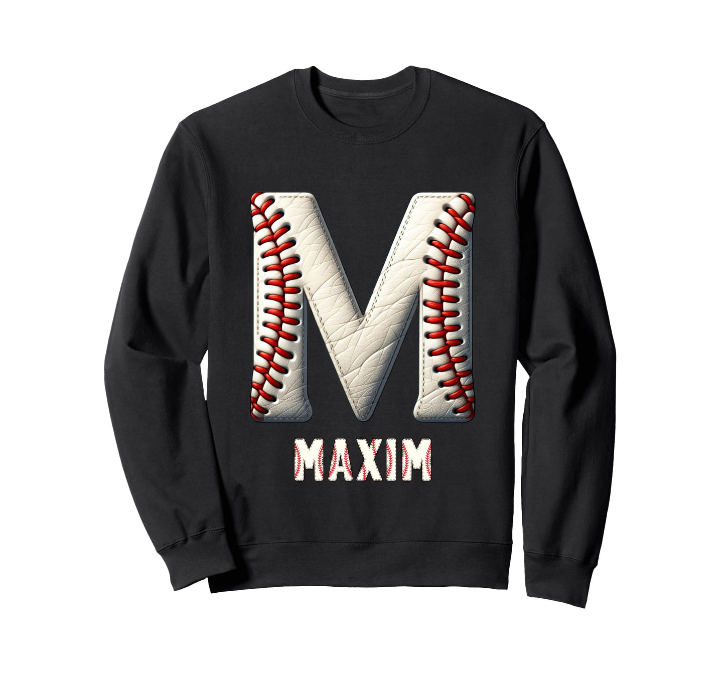 Baseball Home Run Attila Initial Sweatshirt - Casual Everyday Wear Unisex - T-Shirt, Sweatshirt, Hoodie