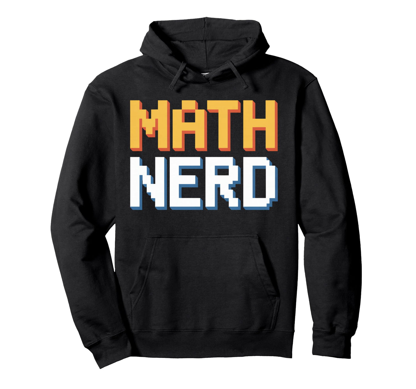 Math Nerd Pixel Typography Pi Day Hoodie - Trendy Graphic Unisex - T-Shirt, Sweatshirt, Hoodie