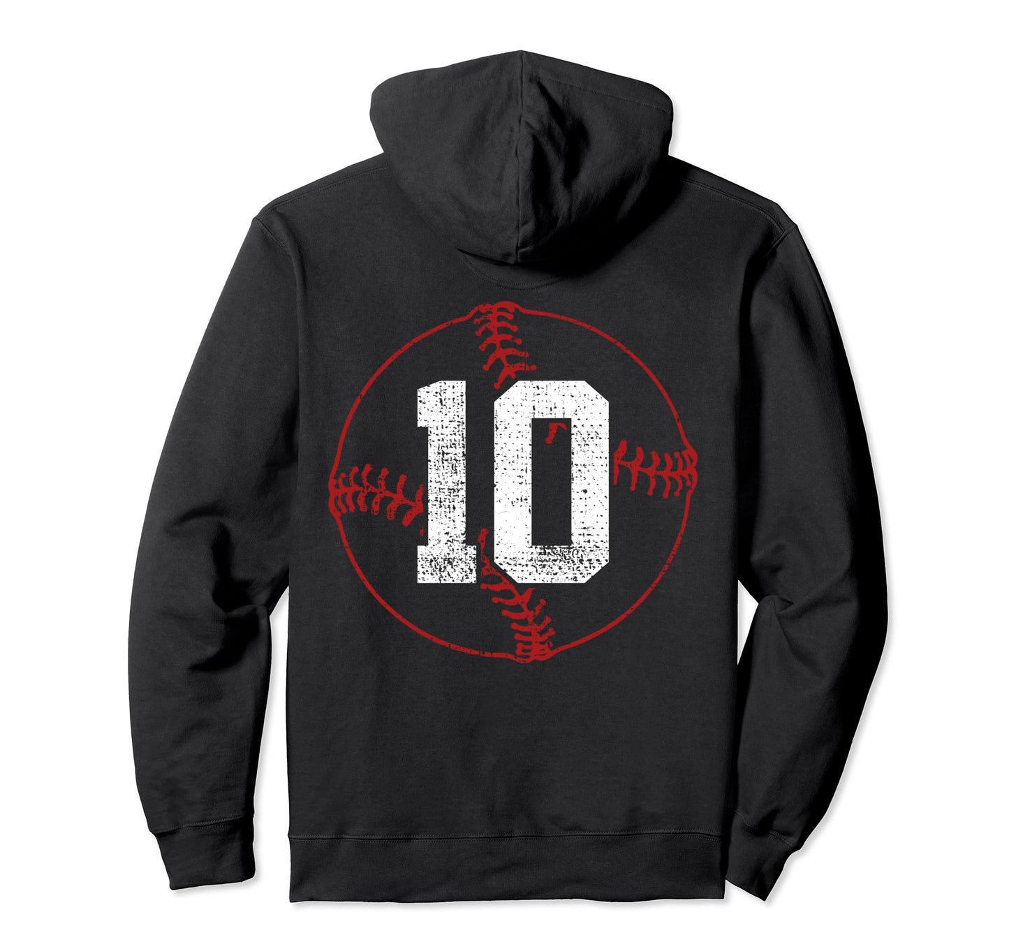Baseball Number 10 Baseball Players Hoodie - Novelty Apparel Men Women - T-Shirt, Sweatshirt, Hoodie