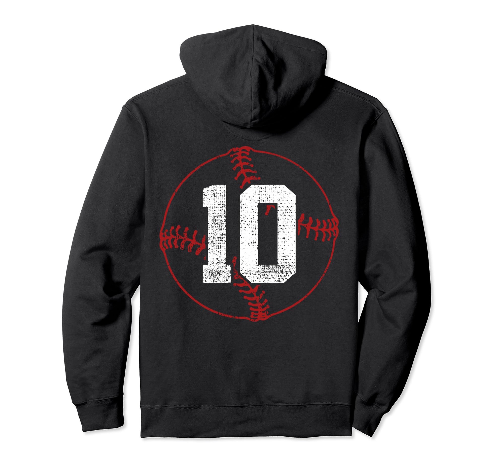 Baseball Number 10 Baseball Players Hoodie - Novelty Apparel Men Women - T-Shirt, Sweatshirt, Hoodie