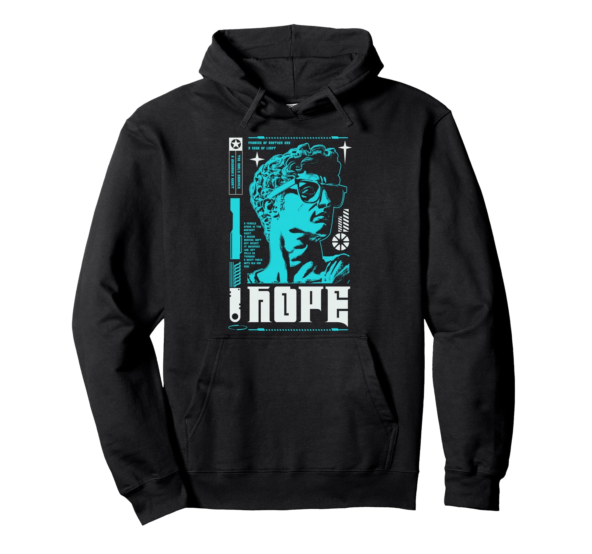 Y2K Hope Bold Urban Graffiti Aesthetic Hoodie - Aesthetic Graphic Unisex - T-Shirt, Sweatshirt, Hoodie