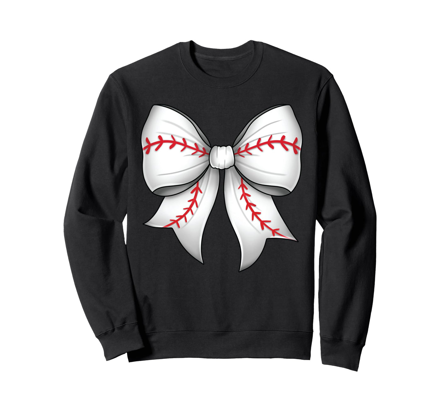 Baseball Coquette Bow Baseball Sweatshirt - Streetwear Style Unisex - T-Shirt, Sweatshirt, Hoodie