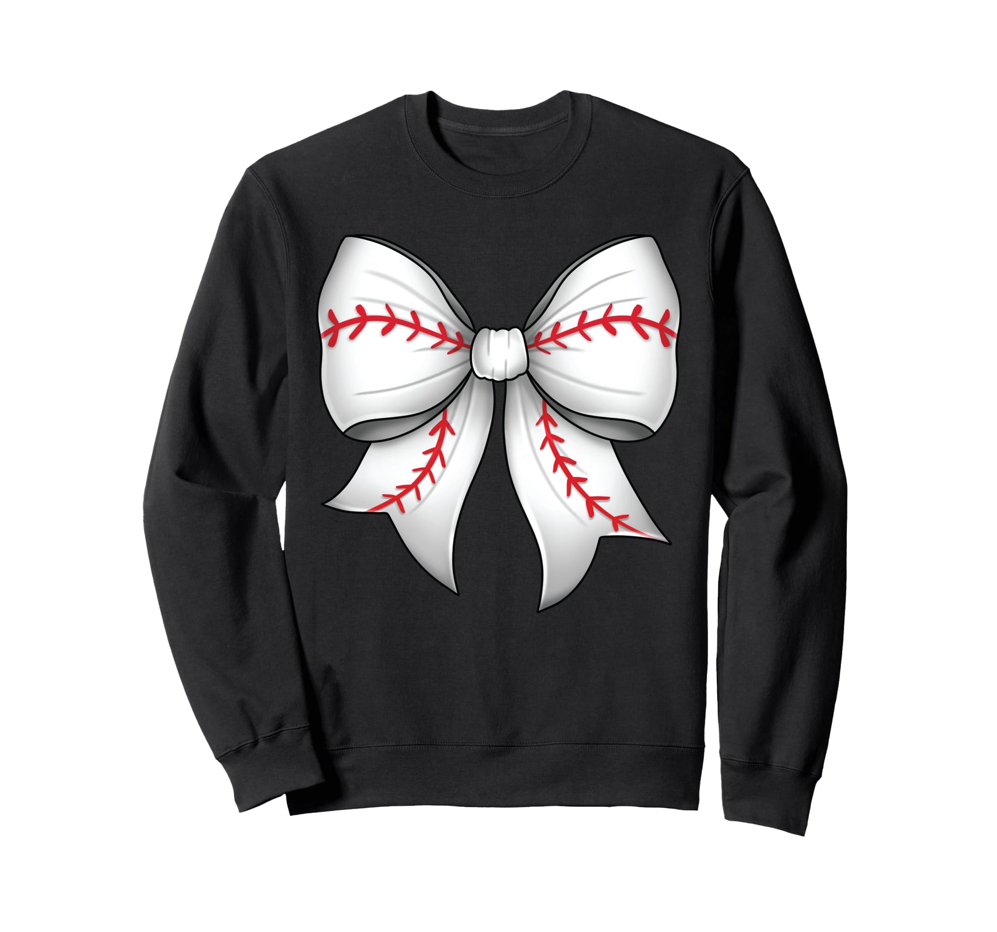 Baseball Coquette Bow Baseball Sweatshirt - Streetwear Style Unisex - T-Shirt, Sweatshirt, Hoodie