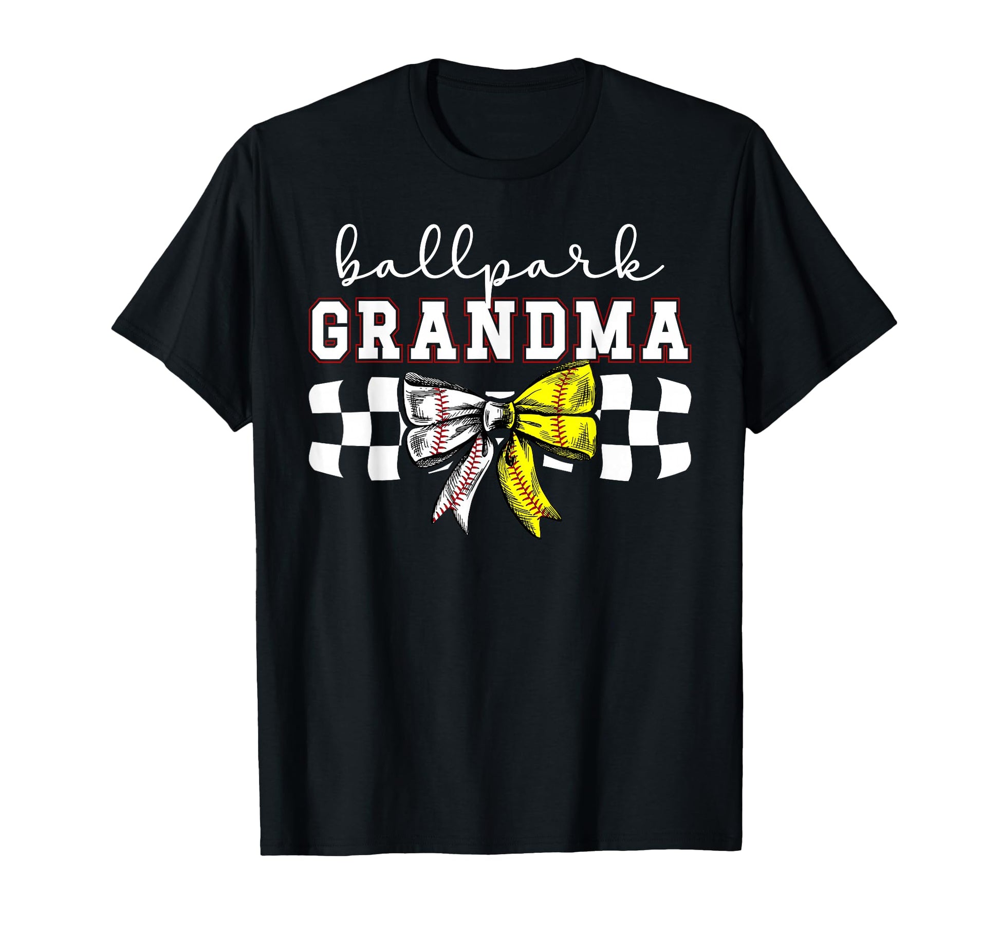 Ballpark Grandma Softball Baseball T-Shirt - Minimalist Print for Adults - T-Shirt, Sweatshirt, Hoodie