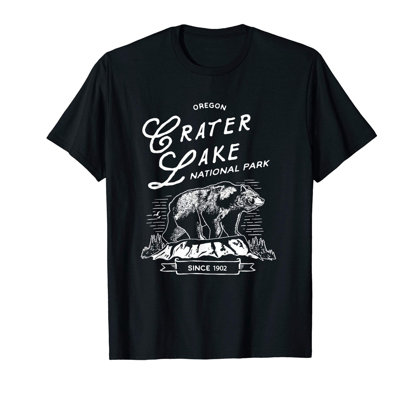 Crater Lake National Park Bear Oregon T-Shirt - Casual Everyday Wear Unisex - T-Shirt, Sweatshirt, Hoodie