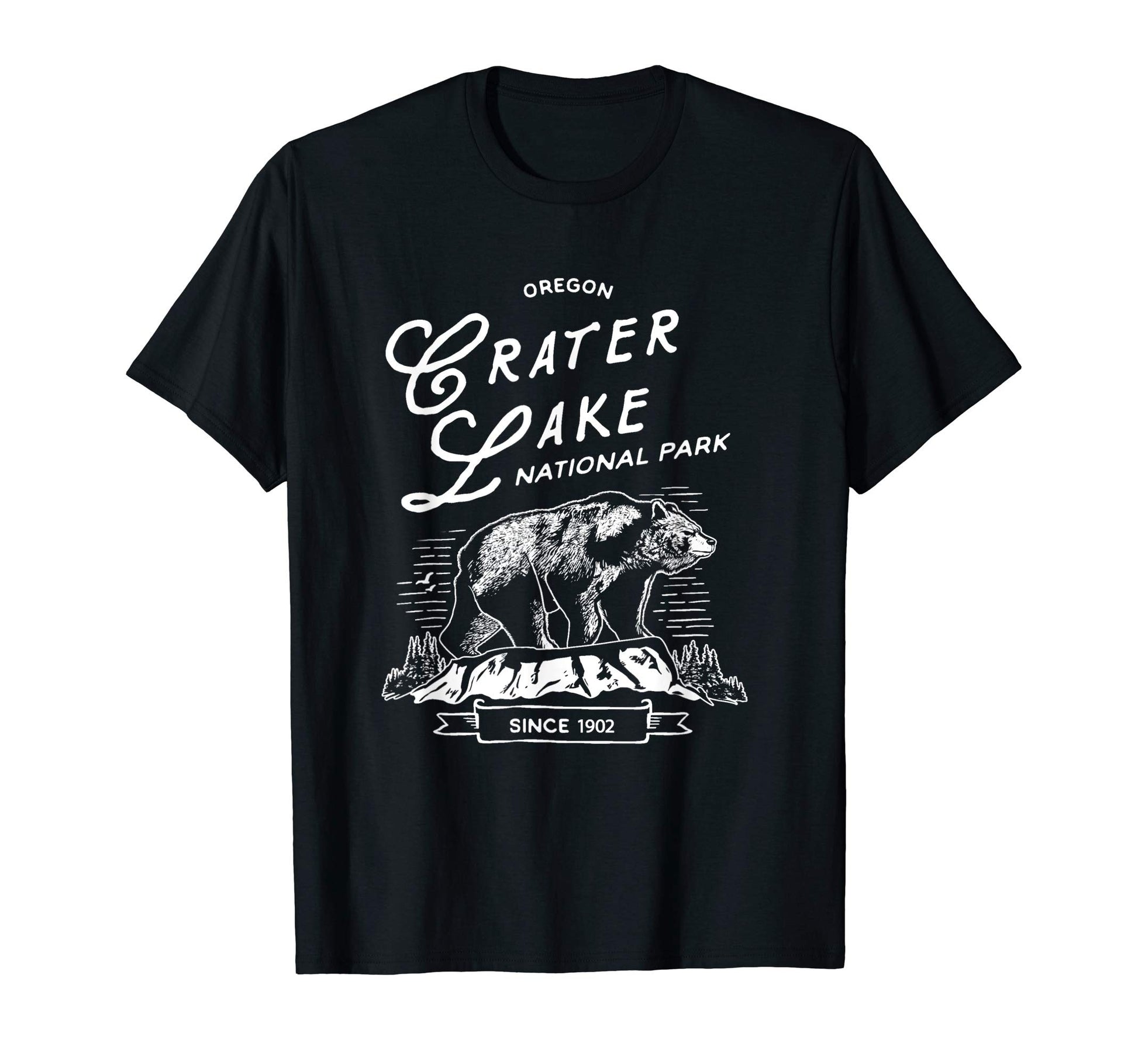 Crater Lake National Park Bear Oregon T-Shirt - Casual Everyday Wear Unisex - T-Shirt, Sweatshirt, Hoodie