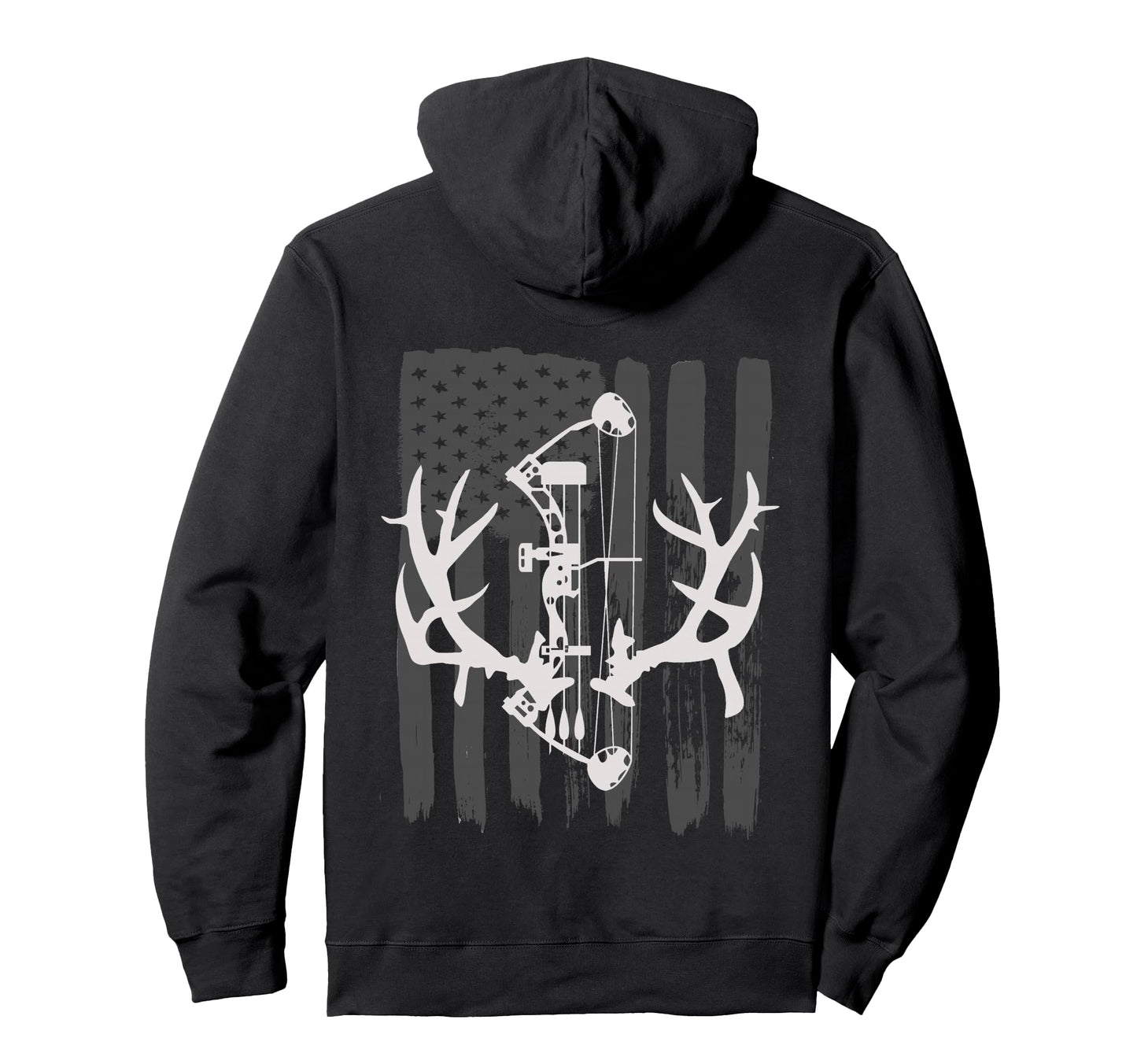 Bow Hunting American Flag Archery Hoodie - Aesthetic Graphic Men Women - T-Shirt, Sweatshirt, Hoodie