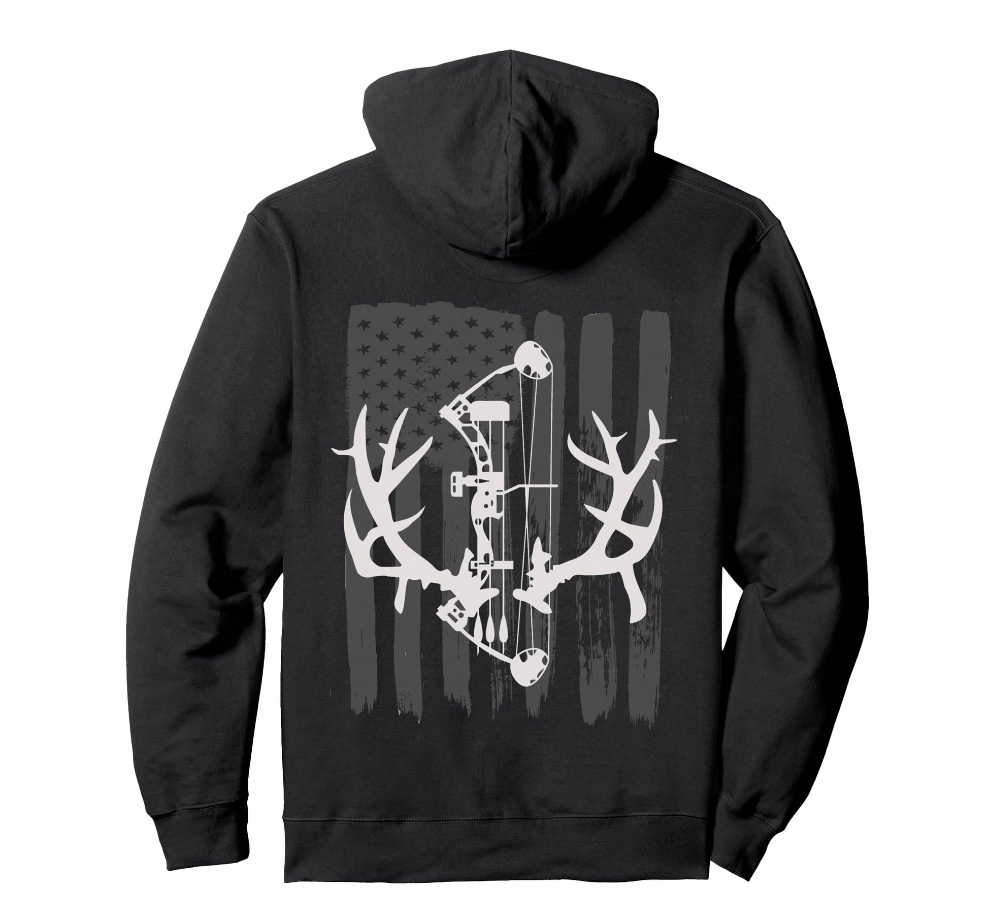Bow Hunting American Flag Archery Hoodie - Aesthetic Graphic Men Women - T-Shirt, Sweatshirt, Hoodie