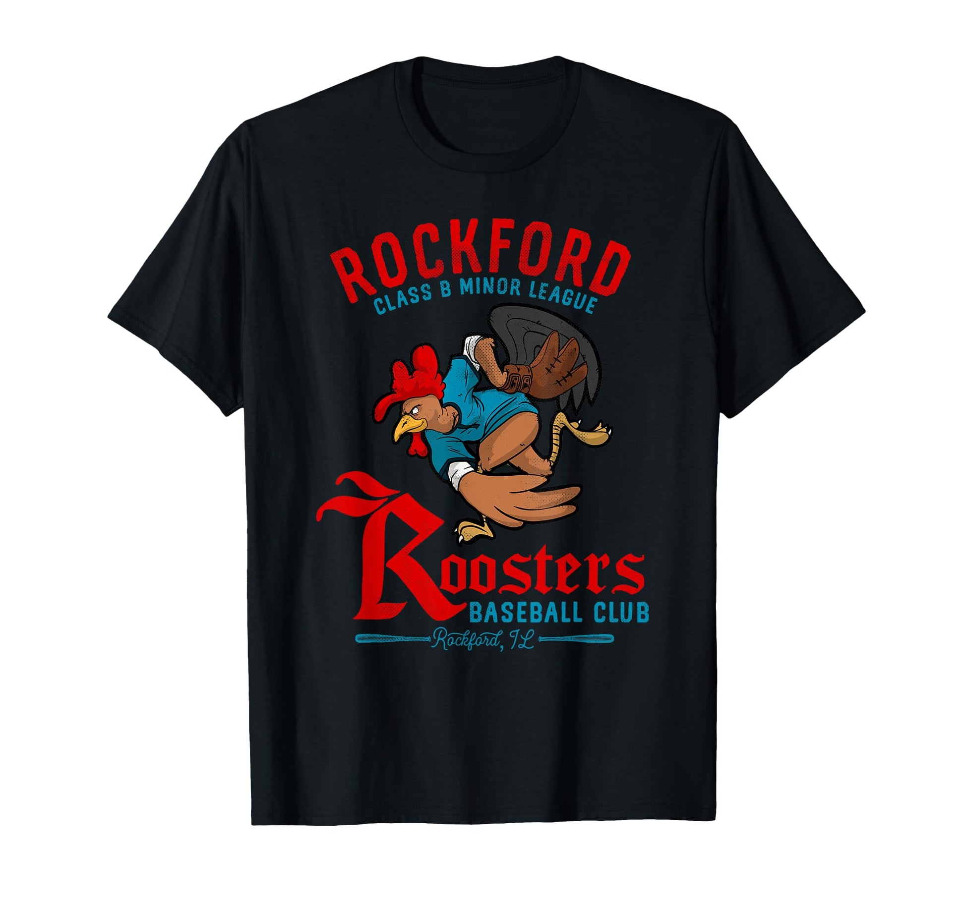 Rockford Roosters Minor League T-Shirt - Novelty Apparel Men Women - T-Shirt, Sweatshirt, Hoodie
