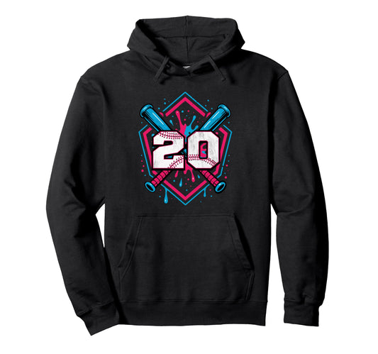 Baseball 20 Year Old Ice Cream Drip 20Th Hoodie - Streetwear Style Unisex - T-Shirt, Sweatshirt, Hoodie