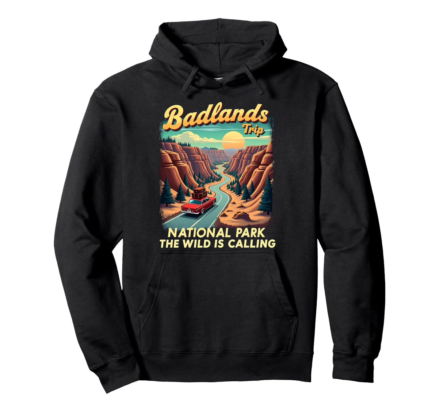 Mount Rushmore South Dakota State Hoodie - Trendy Graphic for Adults - T-Shirt, Sweatshirt, Hoodie