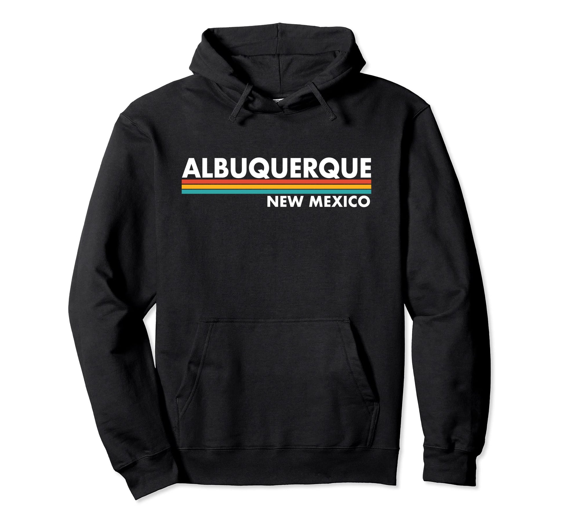 Albuquerque New Mexico Stripes Hoodie - Custom Art Print Men Women - T-Shirt, Sweatshirt, Hoodie