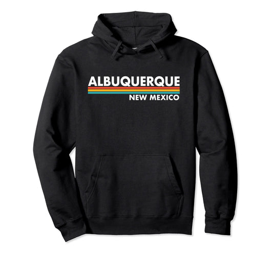 Albuquerque New Mexico Stripes Hoodie - Custom Art Print Men Women - T-Shirt, Sweatshirt, Hoodie