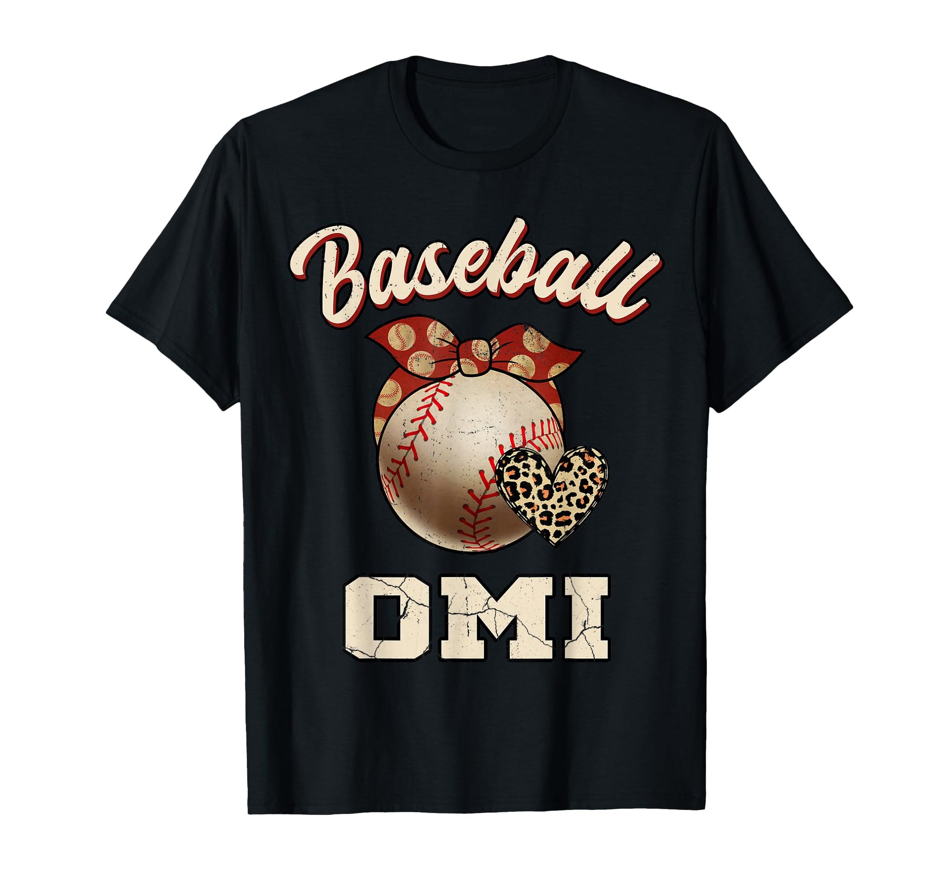 Baseball Omi Bandana Leopard T-Shirt - Casual Everyday Wear Men Women - T-Shirt, Sweatshirt, Hoodie