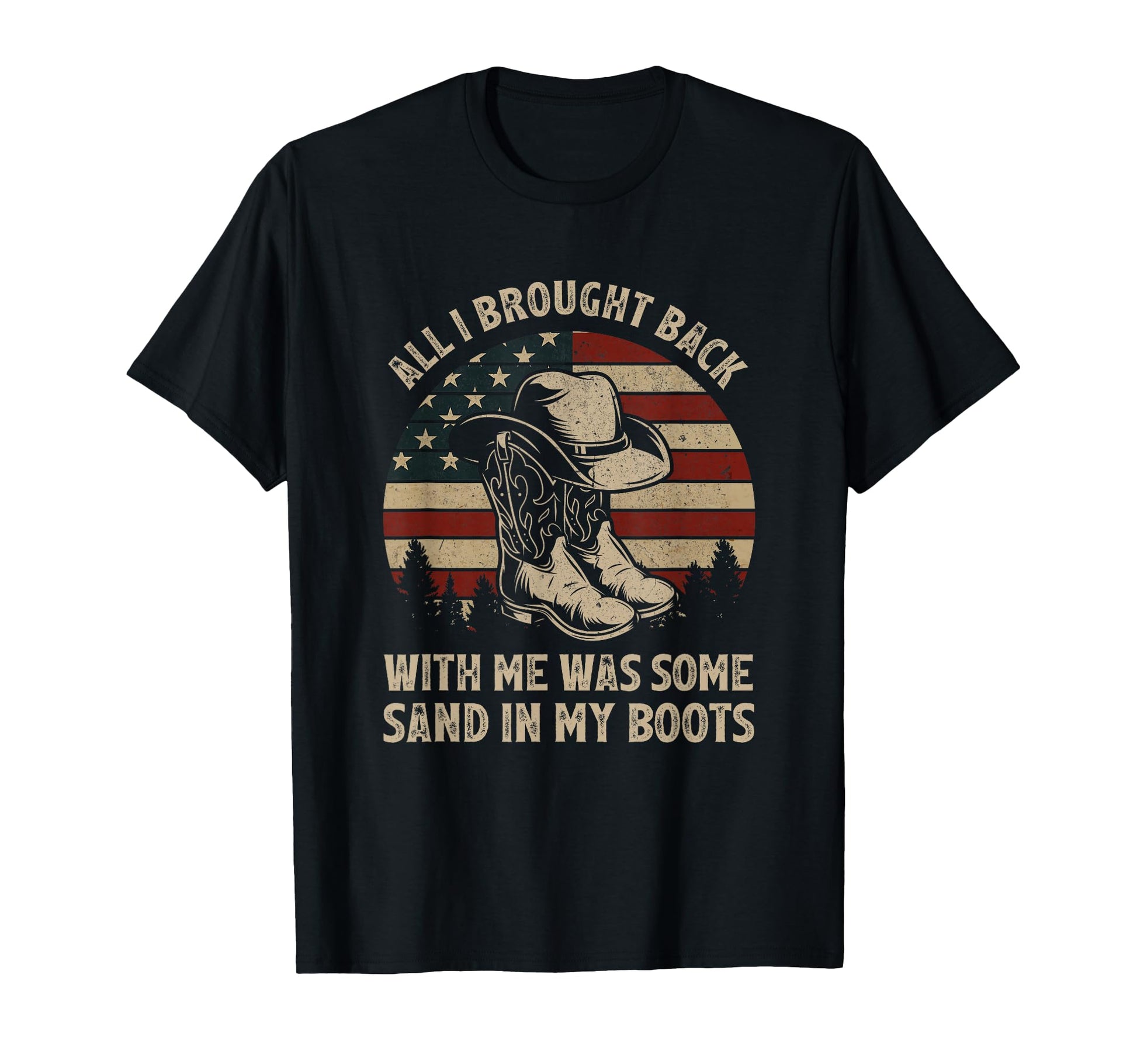 Cowboy Boots Hat Sand My Boots Western T-Shirt - Minimalist Print Unisex - T-Shirt, Sweatshirt, Hoodie